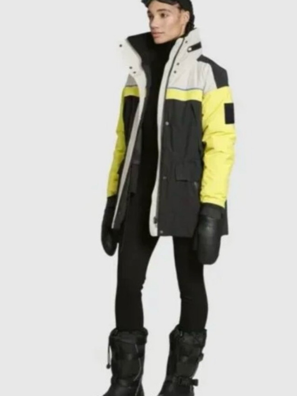 Ski-Doo Women's Insulated Typha X KANUK Jacket Hi-Vis Yellow NWT $1076 MSRP